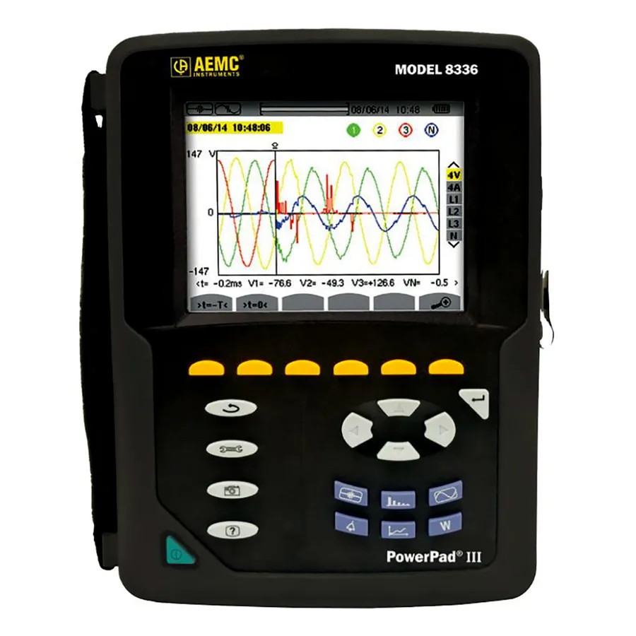 Analyseur de qualité d'énergie AEMC 8336 PowerPad III