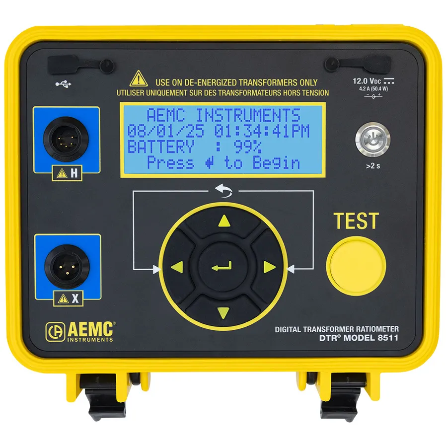 Ratiomètre de transformateur numérique AEMC DTR 8511
