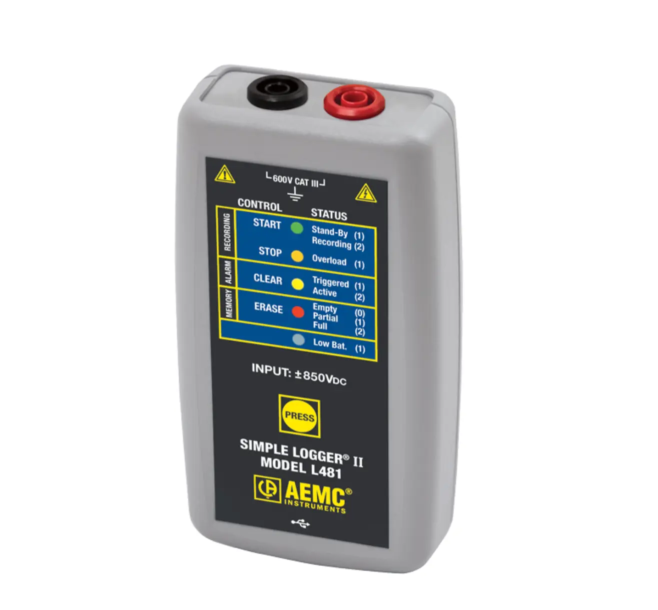 Enregistreur de données AEMC L481 Simple Logger II