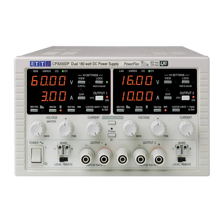 Alimentation CC Aim TTi CPX200DP