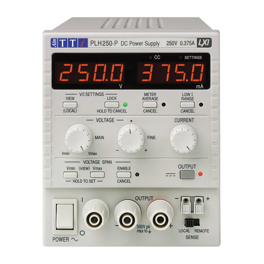 Bloc d'alimentation CC Aim TTi PLH250-P