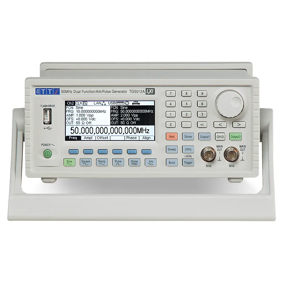 Générateur de fonctions 2 canaux 25MHz Aim TTi TG2512A