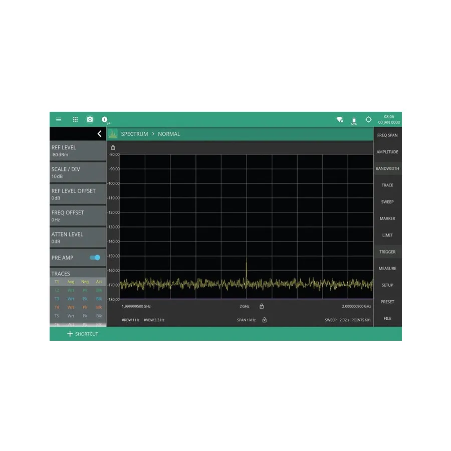 Mise à niveau logicielle préamplificateur Anritsu MS2070A-3008