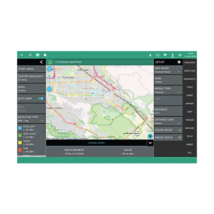 Option logiciel cartographie de couverture Anritsu MS2080A-0431