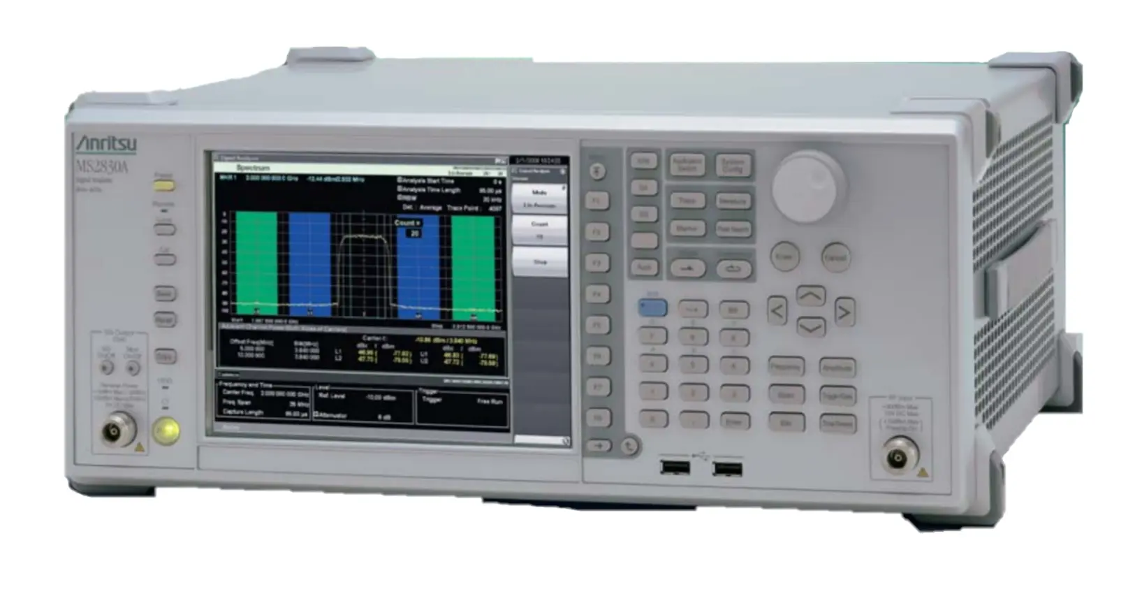 Analyseur de spectre et signal Anritsu MS2830A