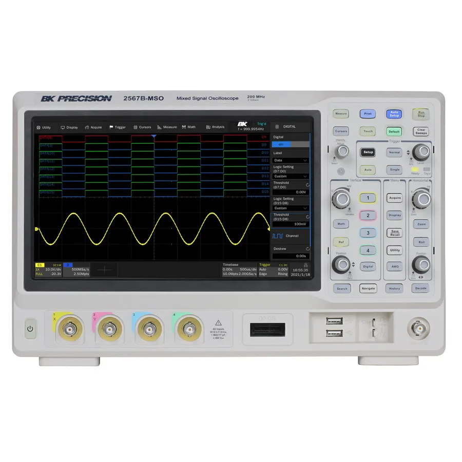 B&K Precision 2567B-MSO Oscilloscope de Signal Mixte