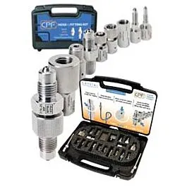 Kit complet de tuyau et raccord NPT Crystal Engineering 4016 avec étui de transport
