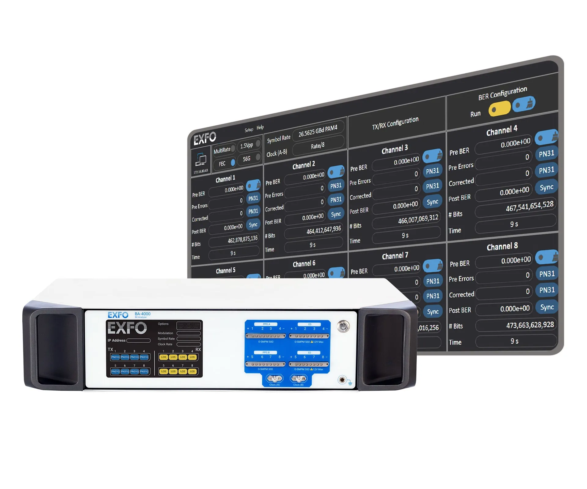 Analyseur de bits EXFO BA-4000-8-56-PAM