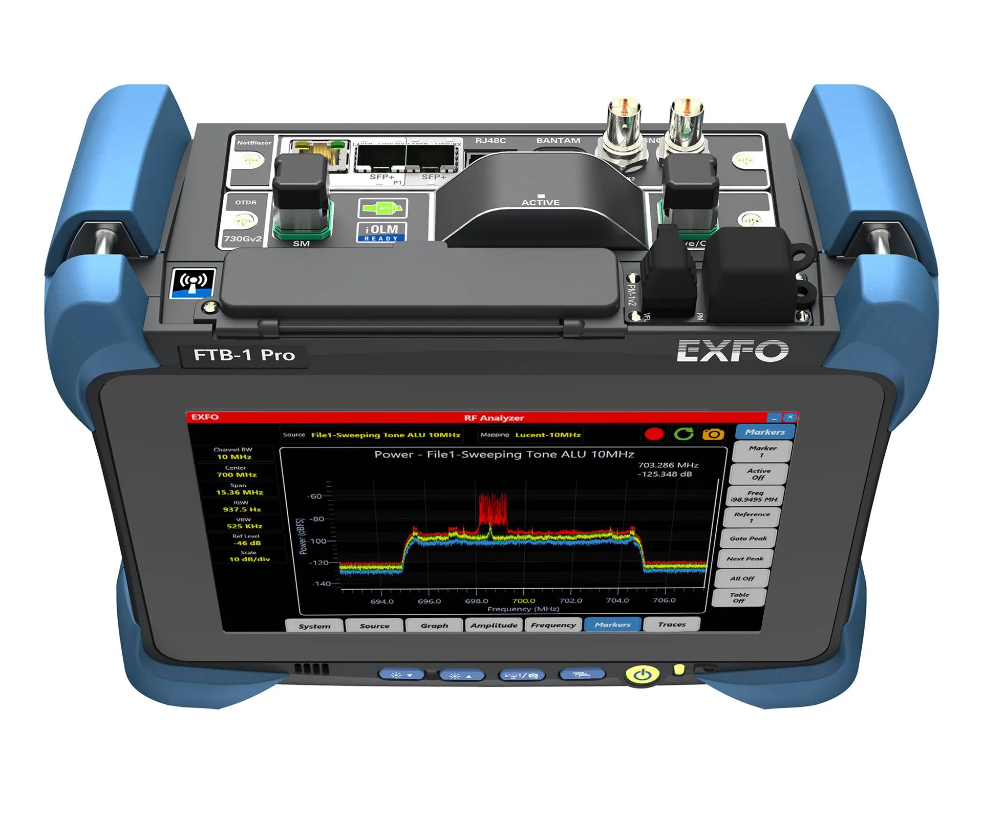 EXFO FTB-730GV2-SM8 Testeur de réseau portatif 10G