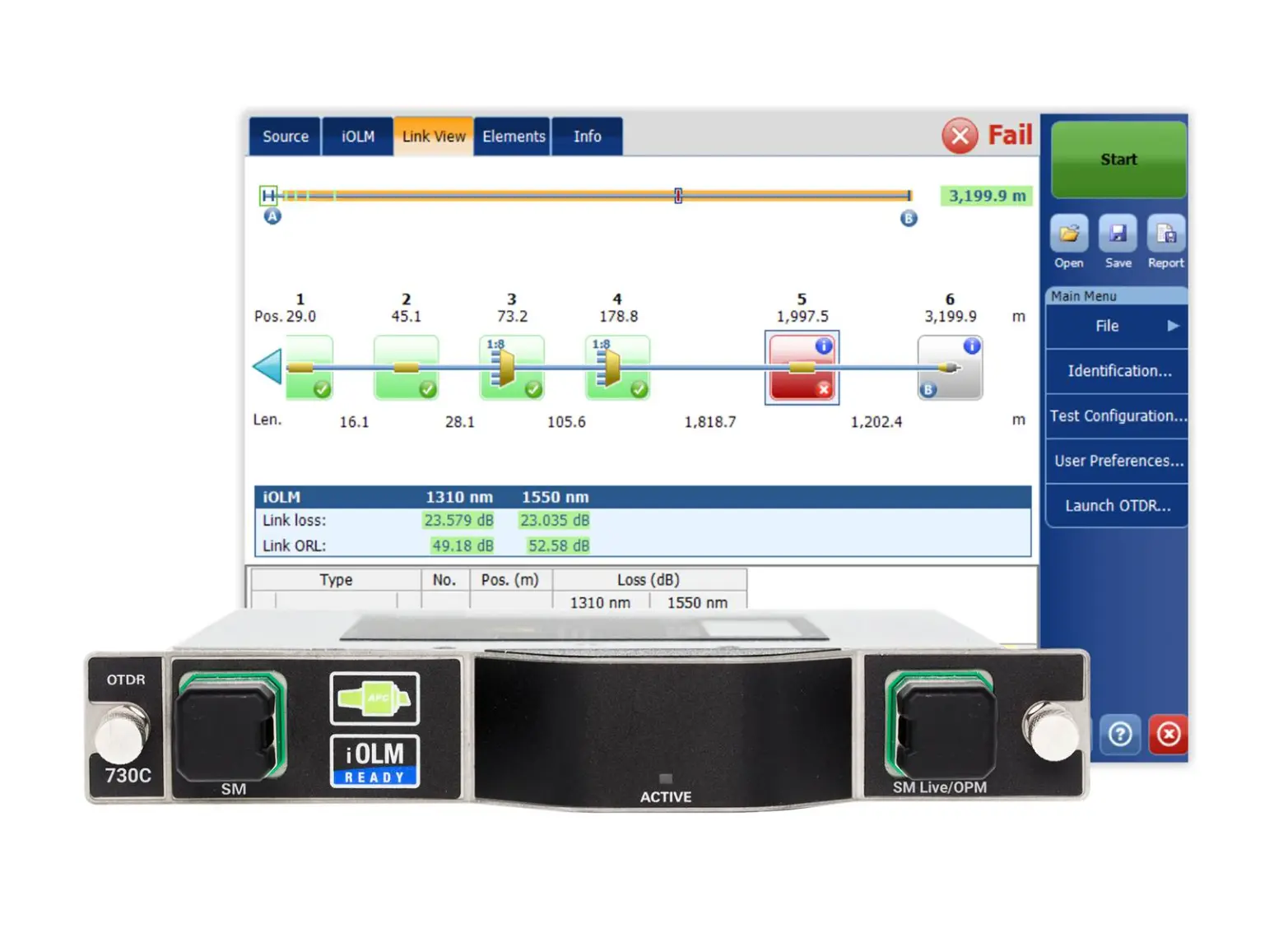 EXFO FTBx-730C OTDR Monomode