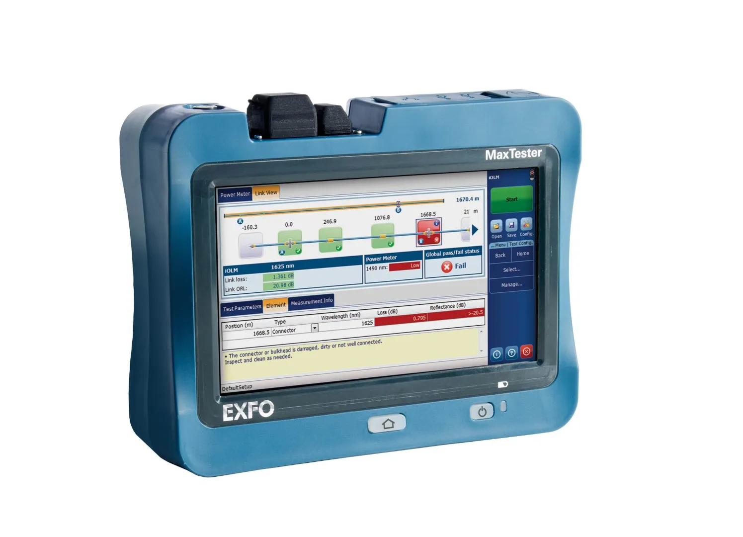 EXFO MAX-730C-SM1-XX OTDR Portatif