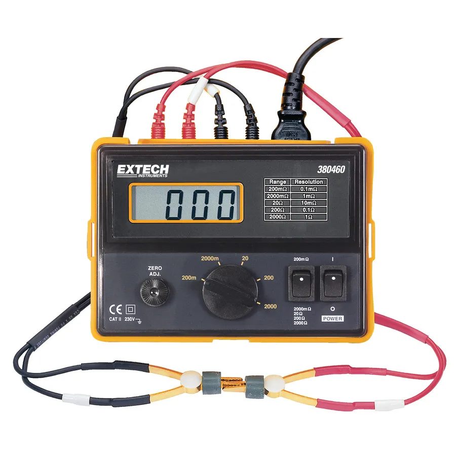 Milliohmmètre de précision Extech 380460