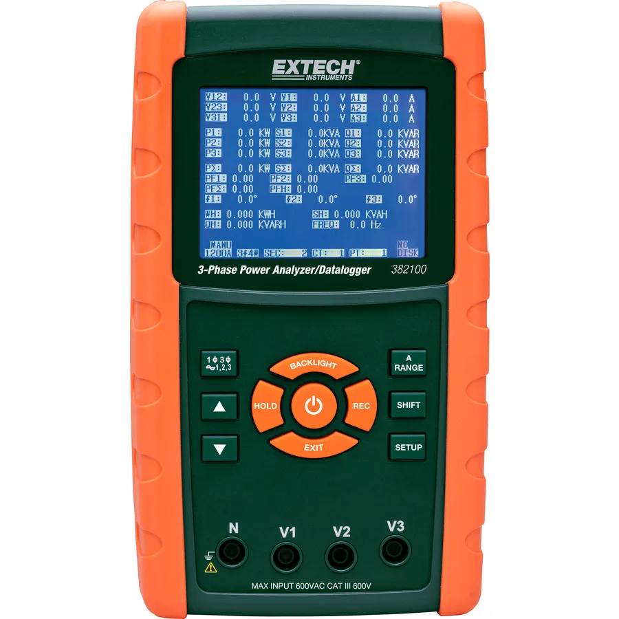 Analyseur de puissance/Enregistreur de données Extech 382100