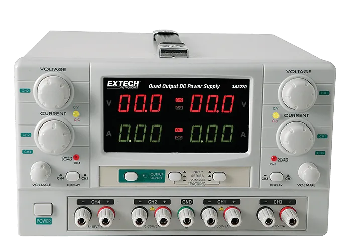 Alimentation CC à quadruple sortie Extech 382270