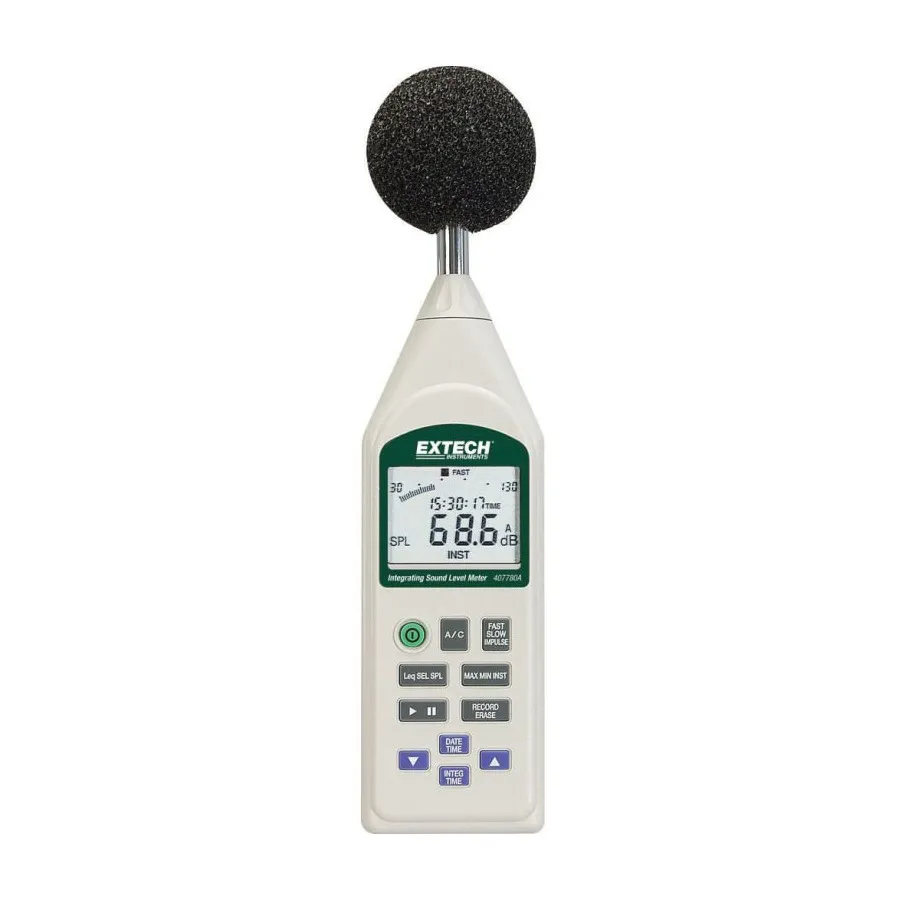 Sonomètre intégrateur Extech 407780A-NIST