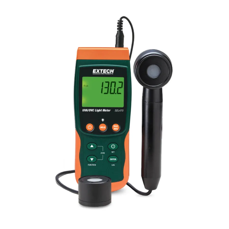 Photomètre UV Extech SDL470-NIST UVA/UVC avec enregistreur de données
