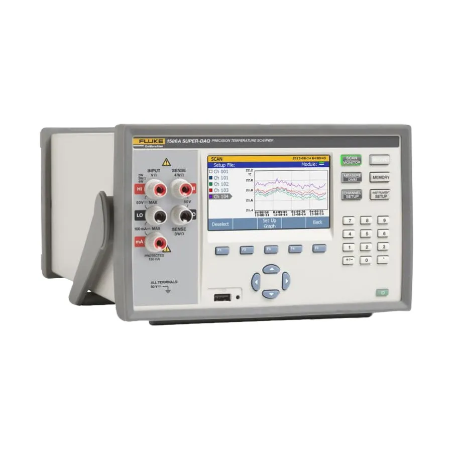 Fluke 1586A/1DS 120 Super-DAQ Numérisateur de température avec module DAQ-STAQ