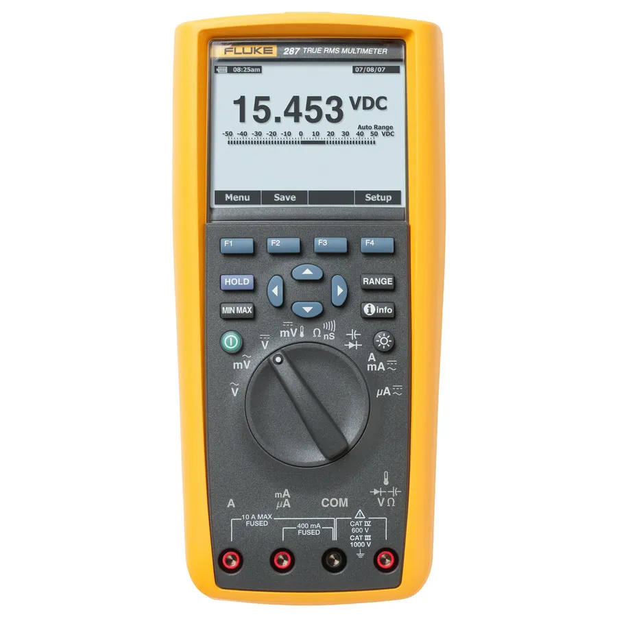 Multimètre d'Enregistrement True-RMS Fluke FLUKE-287 CAL avec TrendCapture