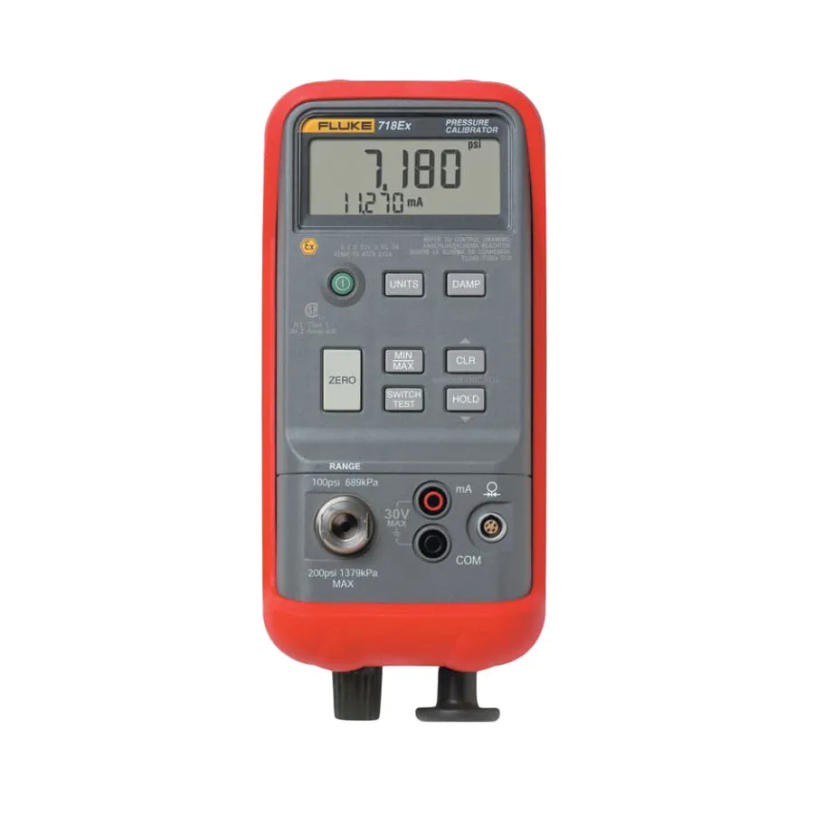Fluke FLUKE-718EX 300 Calibrateur de pression intrinsèquement sûr