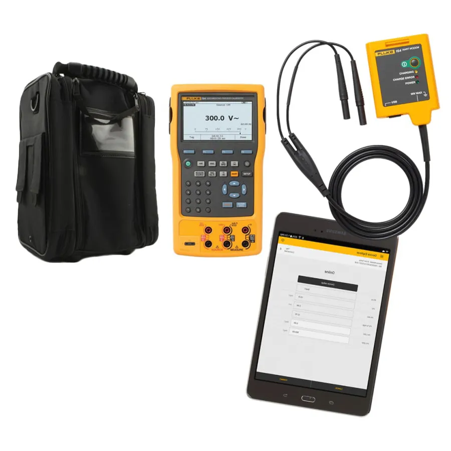 Paquet Fluke FLUKE-754/154 BU avec étalon 754, tablette et modem HART