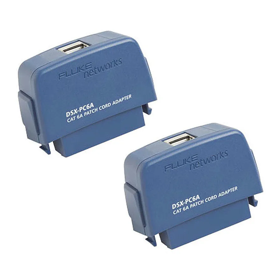 Fluke Networks DSX-PC6AS Ensemble d'adaptateurs de cordon de brassage Cat 6A
