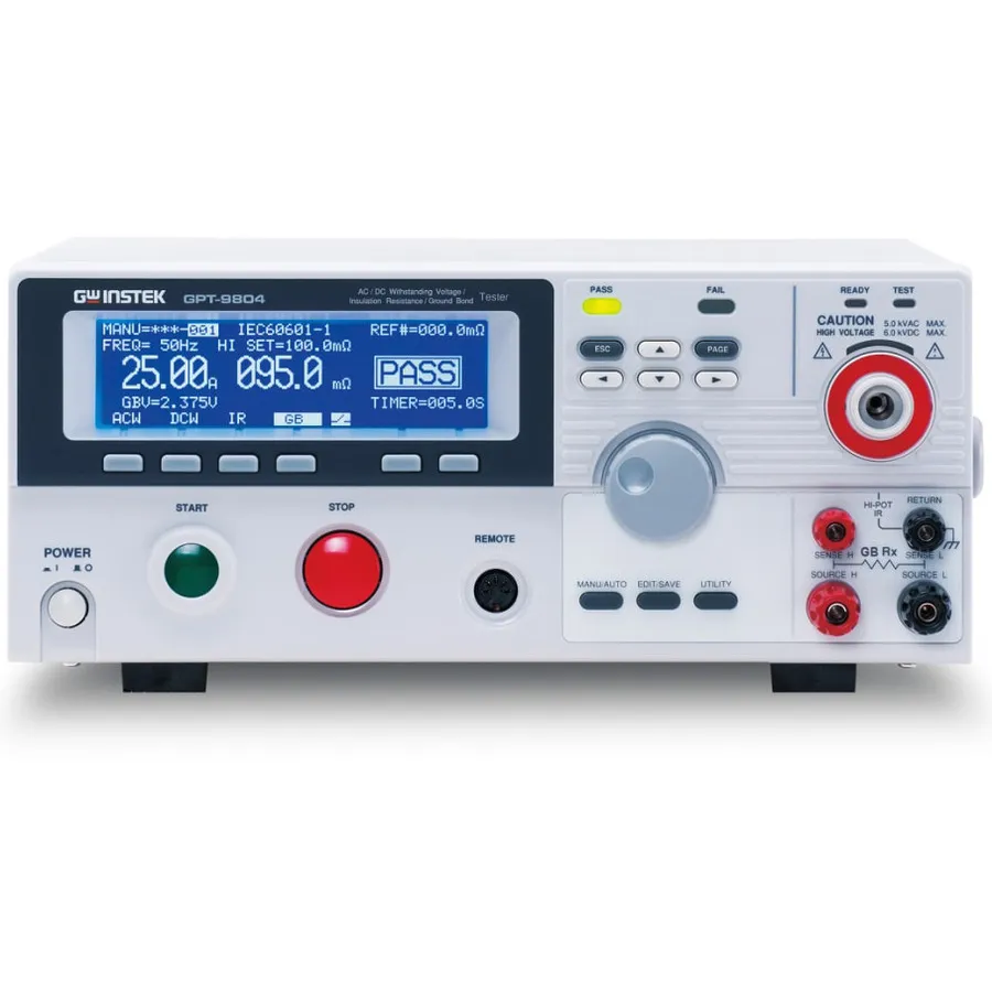 Testeur de sécurité électrique GW Instek GPT-9802