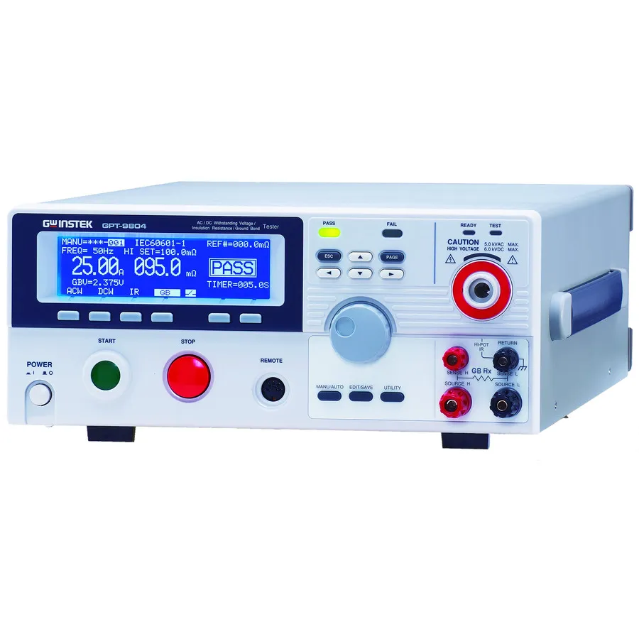 Testeur de sécurité électrique GW Instek GPT-9804
