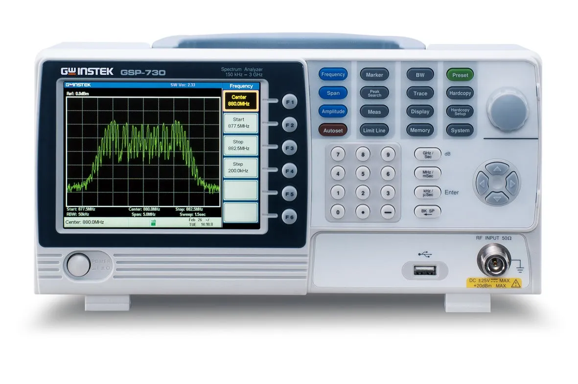 Analyseur de spectre GW Instek GSP-730
