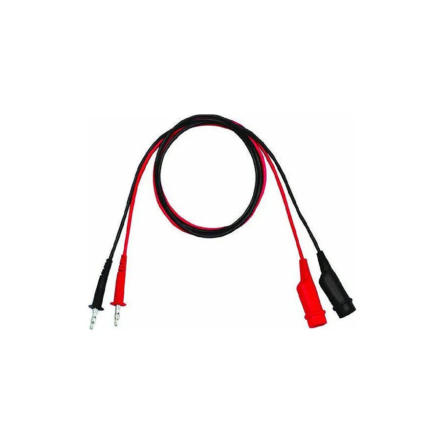 Câble de test GW Instek GTL-105A, pince crocodile vers banane, 3A, 1m