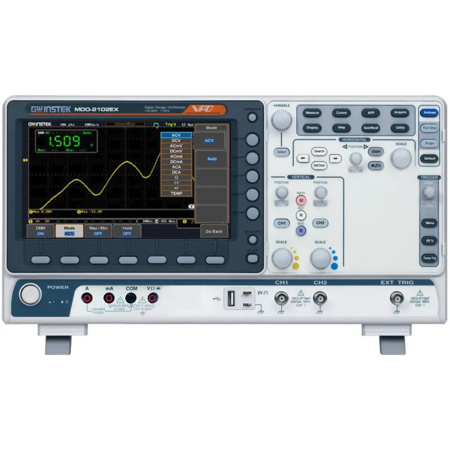 Oscilloscope à domaines multiples GW Instek MDO-2102EX