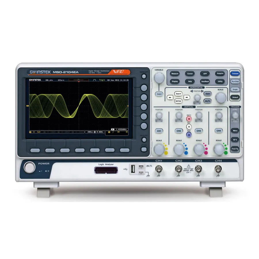 Oscilloscope mixte GW Instek MSO-2104EA