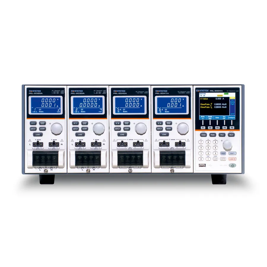 Châssis principal programmable de charge électronique CC GW Instek PEL-2004A à 4 emplacements