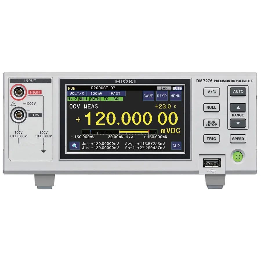 Voltmètre CC de précision Hioki DM7276-01