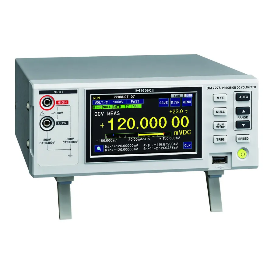 Voltmètre DC de Précision Hioki DM7276-02