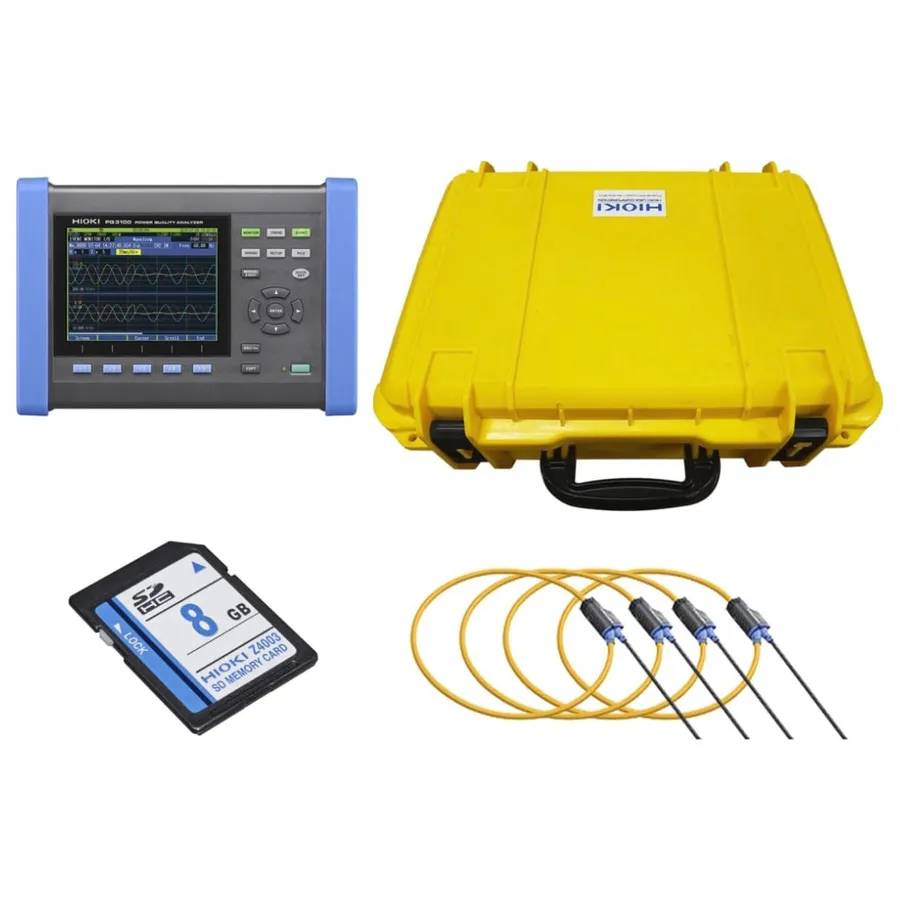 Kit d'analyseur de qualité de puissance Hioki PQ3100-04/6000-10in
