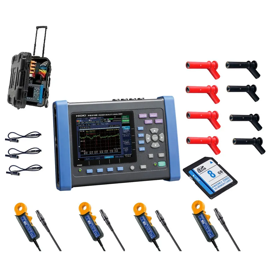 Analyseur de qualité d'énergie Hioki PQ3198/100 KIT