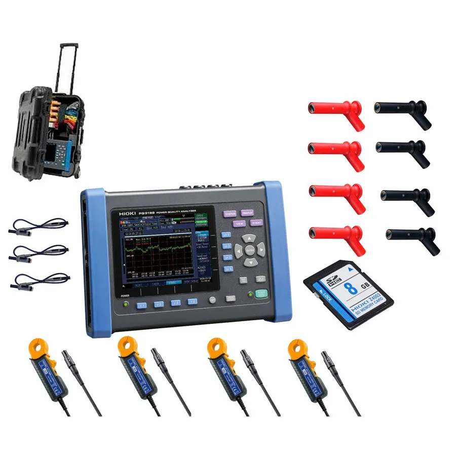 Analyseur de qualité d'énergie Hioki PQ3198/60 KIT