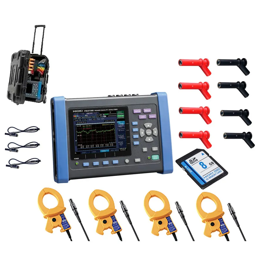 Analyseur de qualité d'énergie Hioki PQ3198/600 KIT