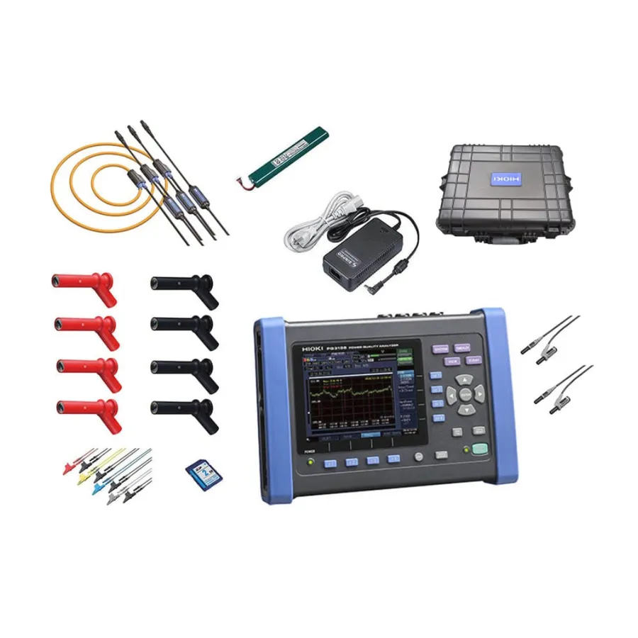 Kit Analyseur de qualité d'énergie Hioki PQ3198/6000-10IN KIT