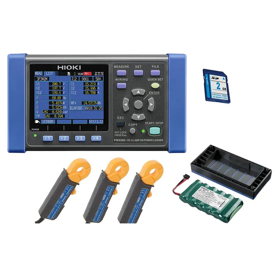 Enregistreur de puissance Hioki PW3365-20/100Pro KIT