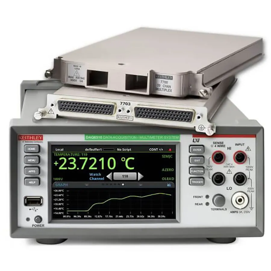 Système de précision d'acquisition de données Keithley DAQ6510/7700