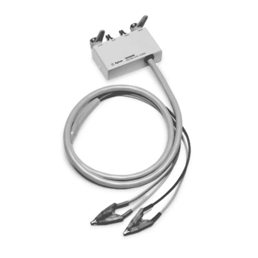Fixture de test Keysight 16089B/C20 avec fils de pince Kelvin