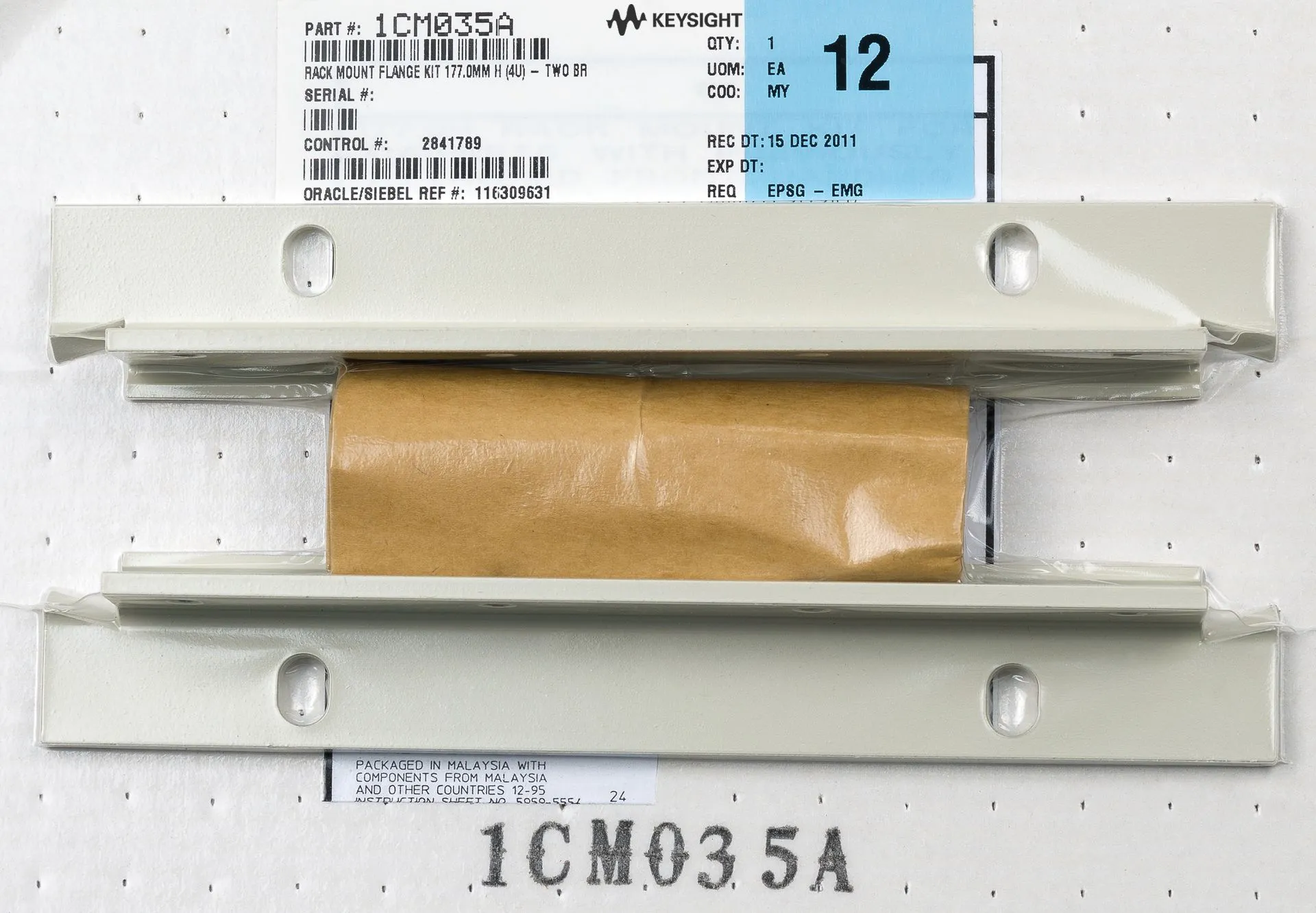 Keysight 1CM035A Kit de Bride de Montage en Rack 177.0mm H (4U)