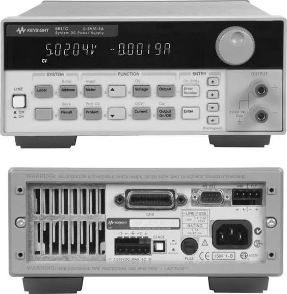 Alimentation CC Keysight 6612C
