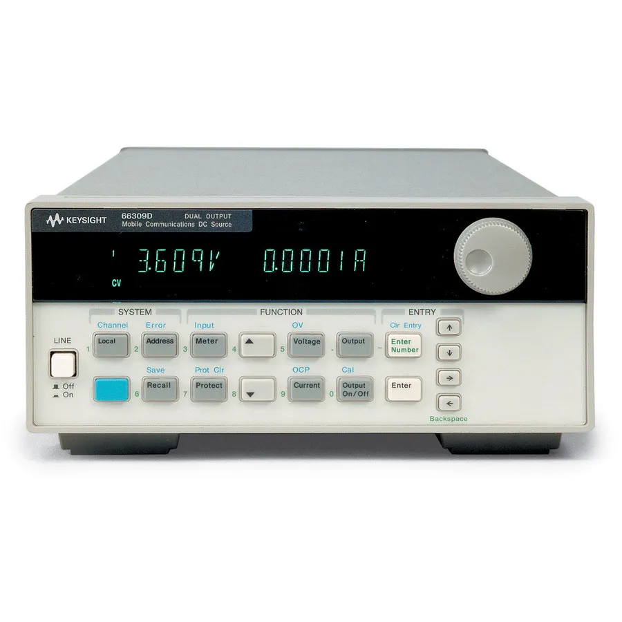 Source CC Keysight 66309D/004/120 à deux sorties pour communications mobiles