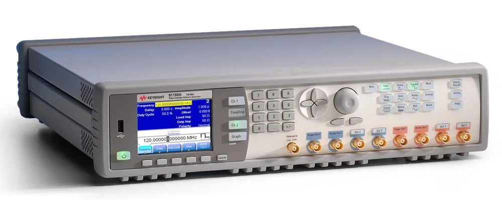 Générateur de bruit Keysight 81150A avec impulsions, fonctions et formes d'onde arbitraires