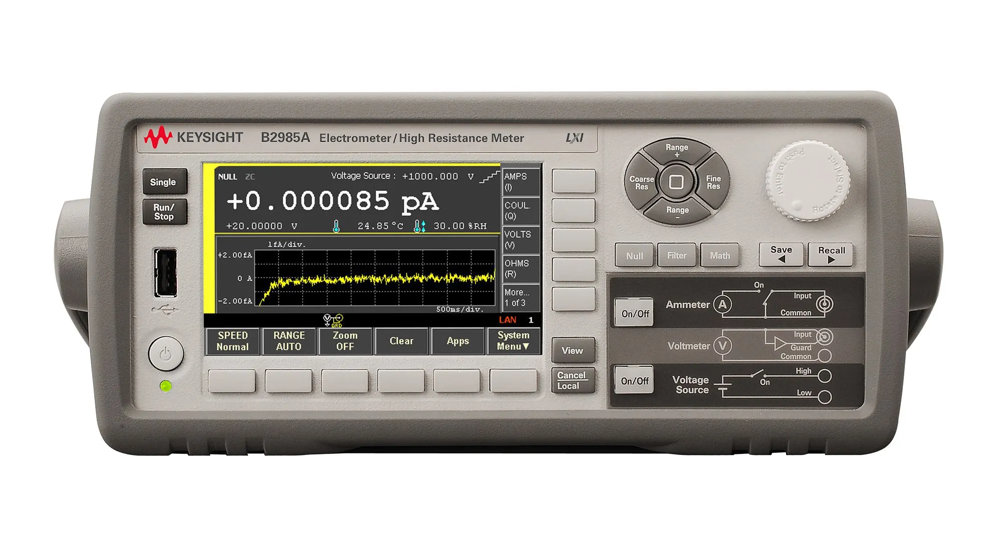 Keysight B2985A Électromètre/Mesureur de haute résistance