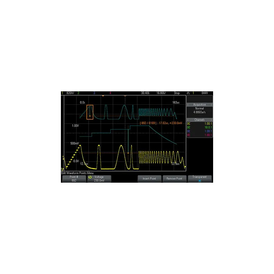 Keysight DSOX3WAVEGEN Générateur de fonction WaveGen et générateur de forme d'onde arbitraire