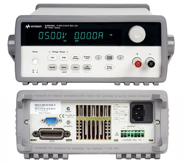 Alimentation de paillasse Keysight E3643A