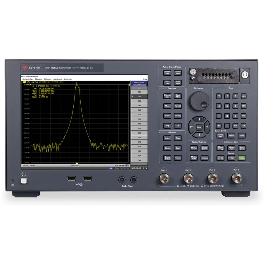 Analyseur de réseau vectoriel Keysight E5071C/019/480/UNQ